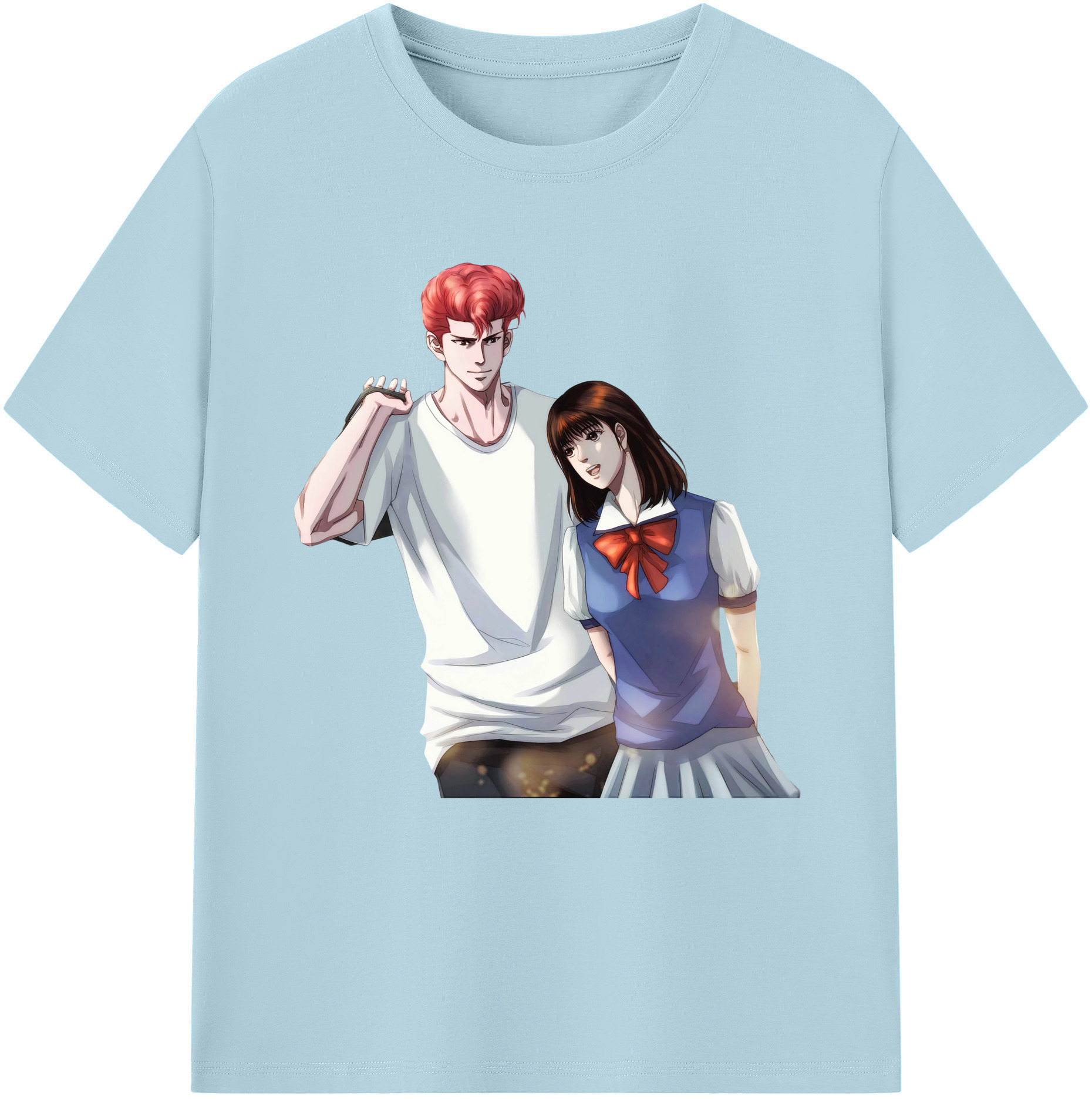 SLAM DUNK／スラムダンク 綿100％半袖Tシャツ（フロントプリント）